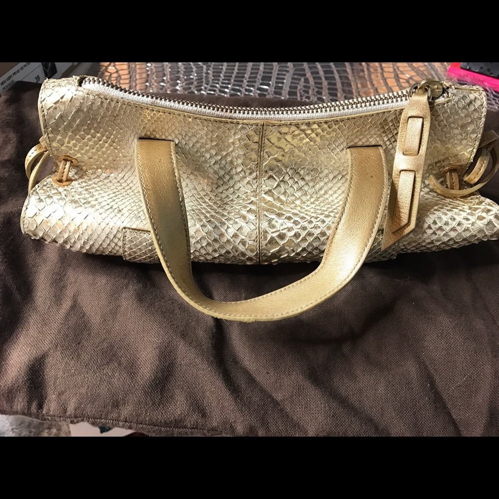 Tod's Python Candy Sera Mini Bag In Gold - image 2