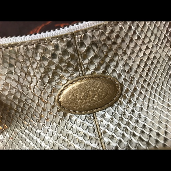 Tod's Python Candy Sera Mini bag in gold - Picture 5 of 6