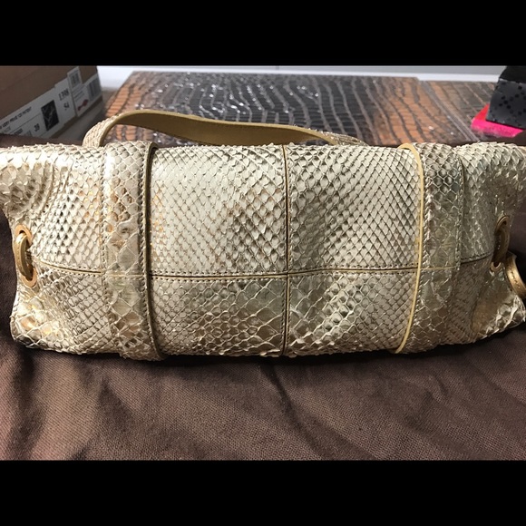 Tod's Python Candy Sera Mini bag in gold - Picture 6 of 6