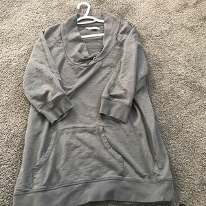 Maurices gray scoop neck 3/4 sleeve sweatshirt