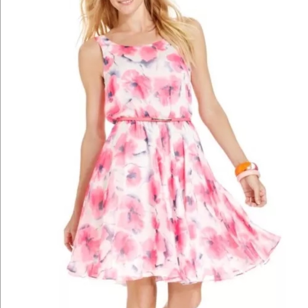Betsey Johnson Woman Dress chiffon floral NWOT