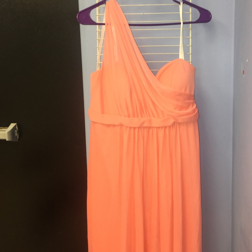 Coral bridesmaid dress