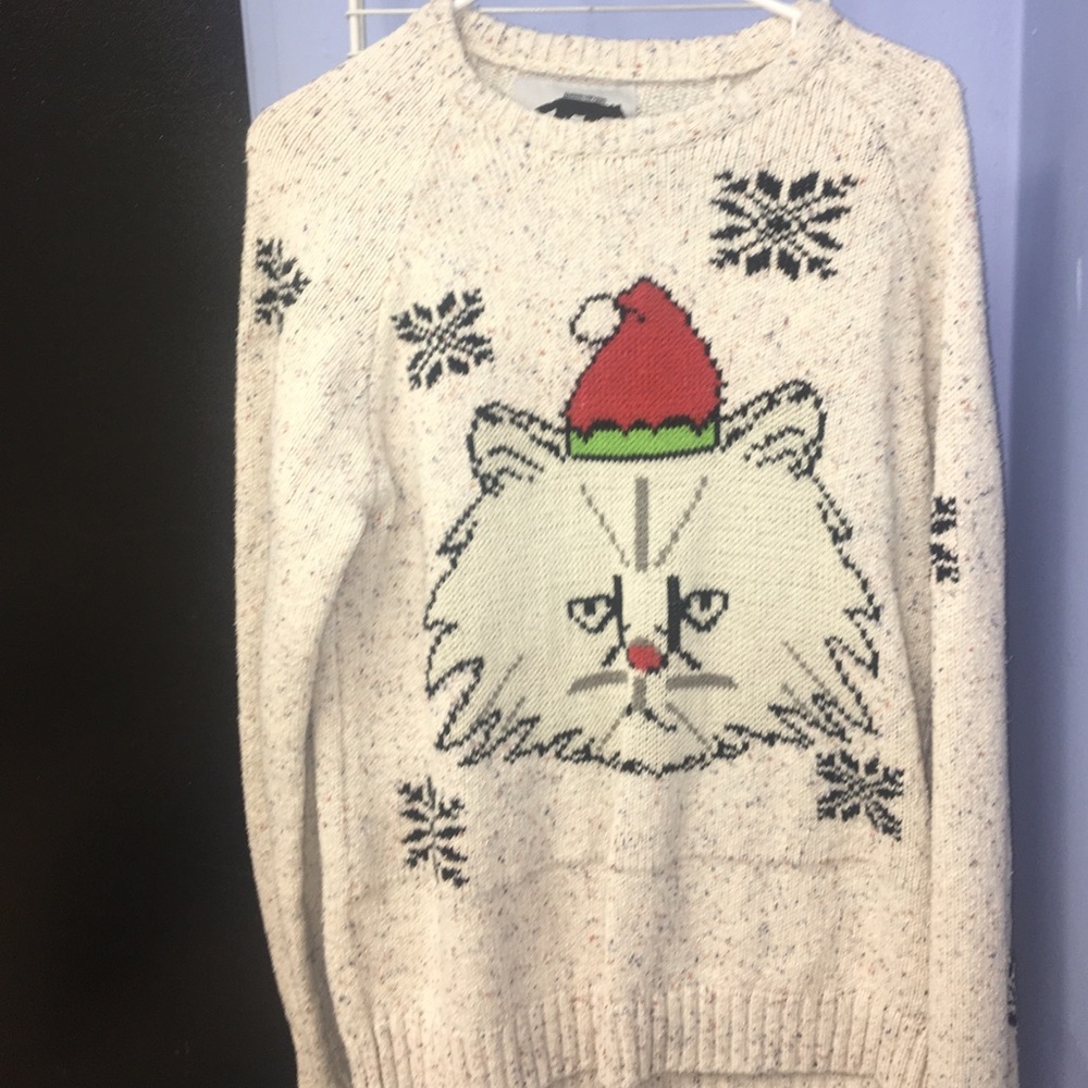 Grumpy cat Christmas sweater