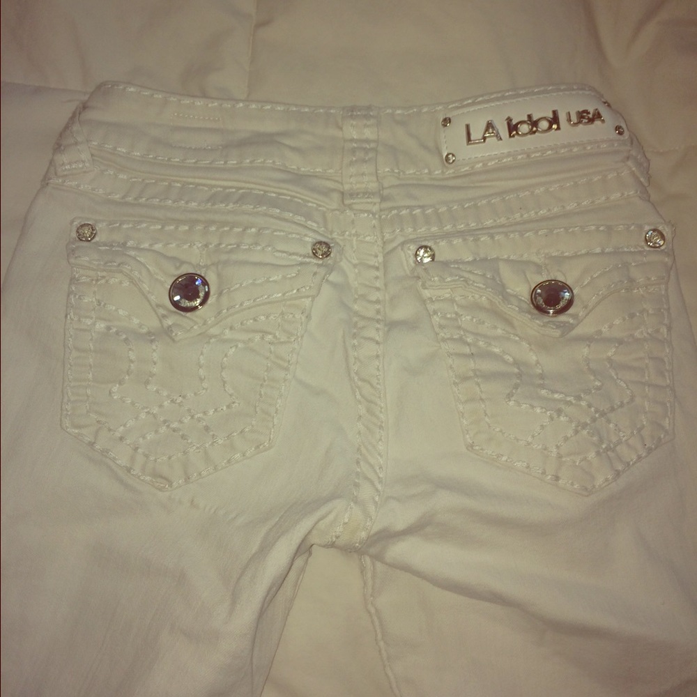 L.a. idol white capris