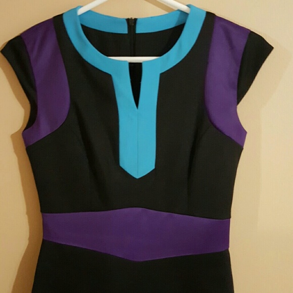 Super Cute Color block Dress - Picture 2 of 4