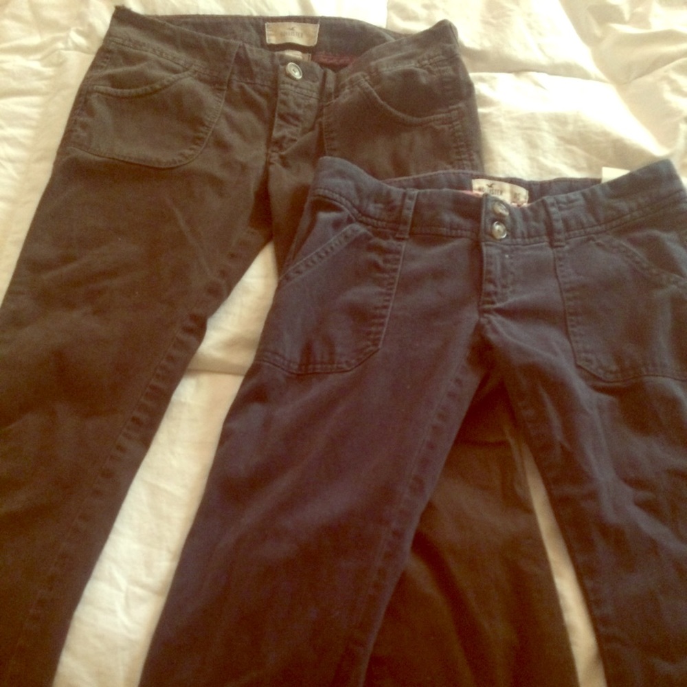 2 pairs hollister pants