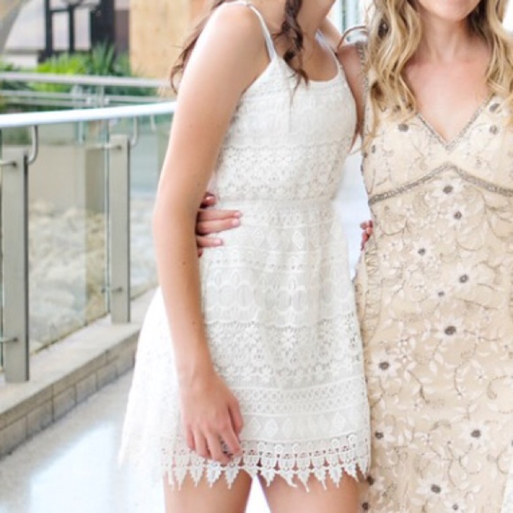 Forever 21 White Lace Dress worn once!