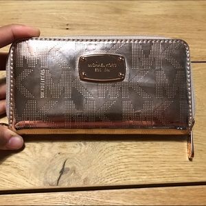 Michael Kors Rose Gold Wristlet