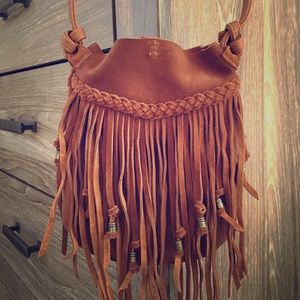 Billabong suede crossbody bag.