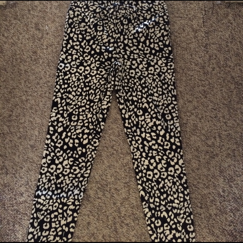 Cheetah print jeggings