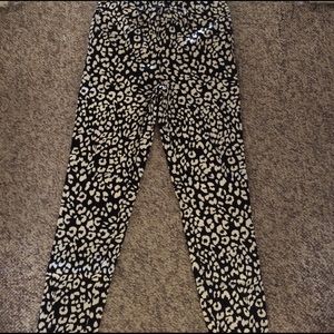 Cheetah print jeggings