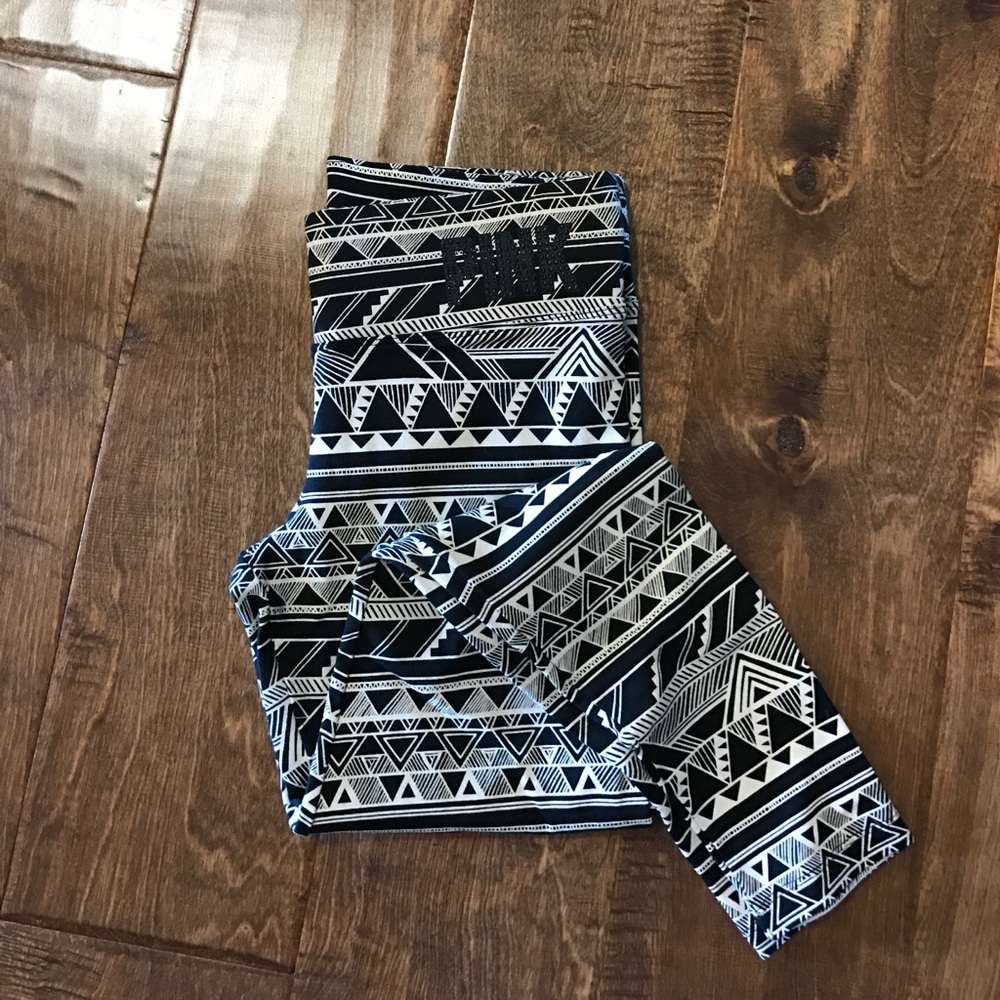 Pink Victoria's Secret Aztec leggings