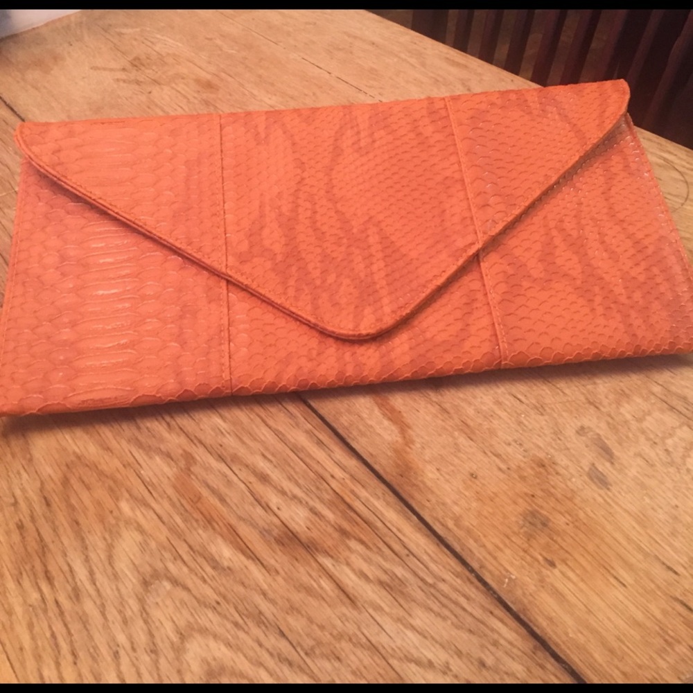 ❤SOLD❤ Boutique Python Large Envelop Clutch