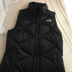 The north face black vest