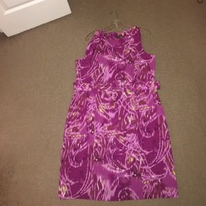 New Beautiful purple and green dress with belt