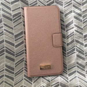 Kate Spade ♠️ Leather Folio Phone Case 6+
