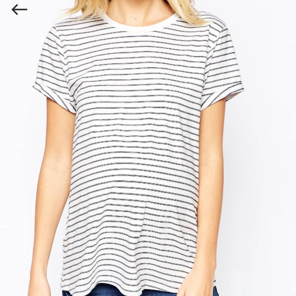Comfy maternity stripped top