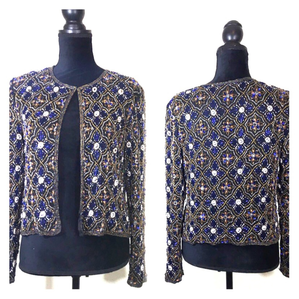Vintage Beaded/Sequin Stenay Jacket size S