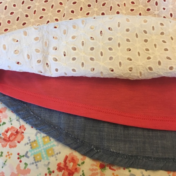 SOLD IN BUNDLE BOGO 😎 Jolt Denim Lace Top - Picture 6 of 7