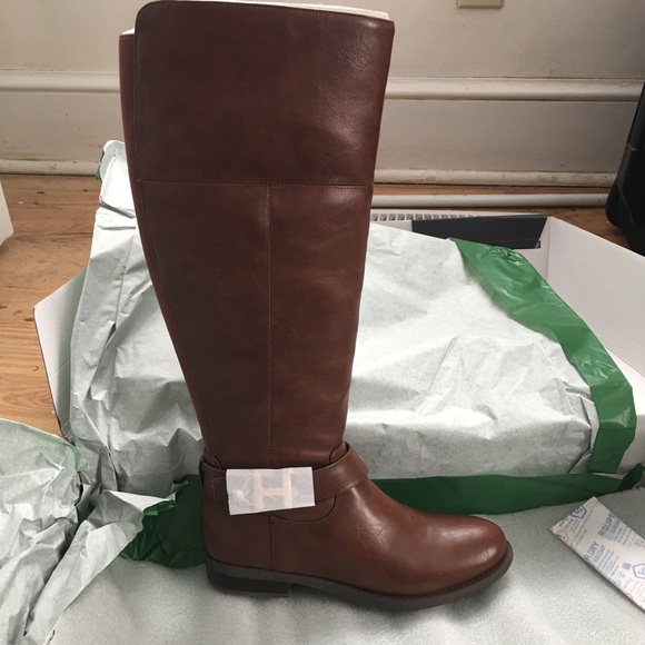 Tommy Hilfiger Shahar Boots.  NIB - 6 - Wide Calf - Picture 2 of 7