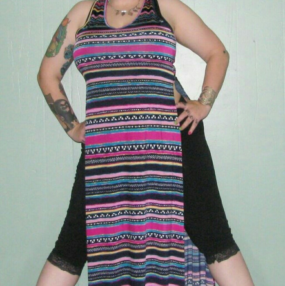 Split sided maxi dress