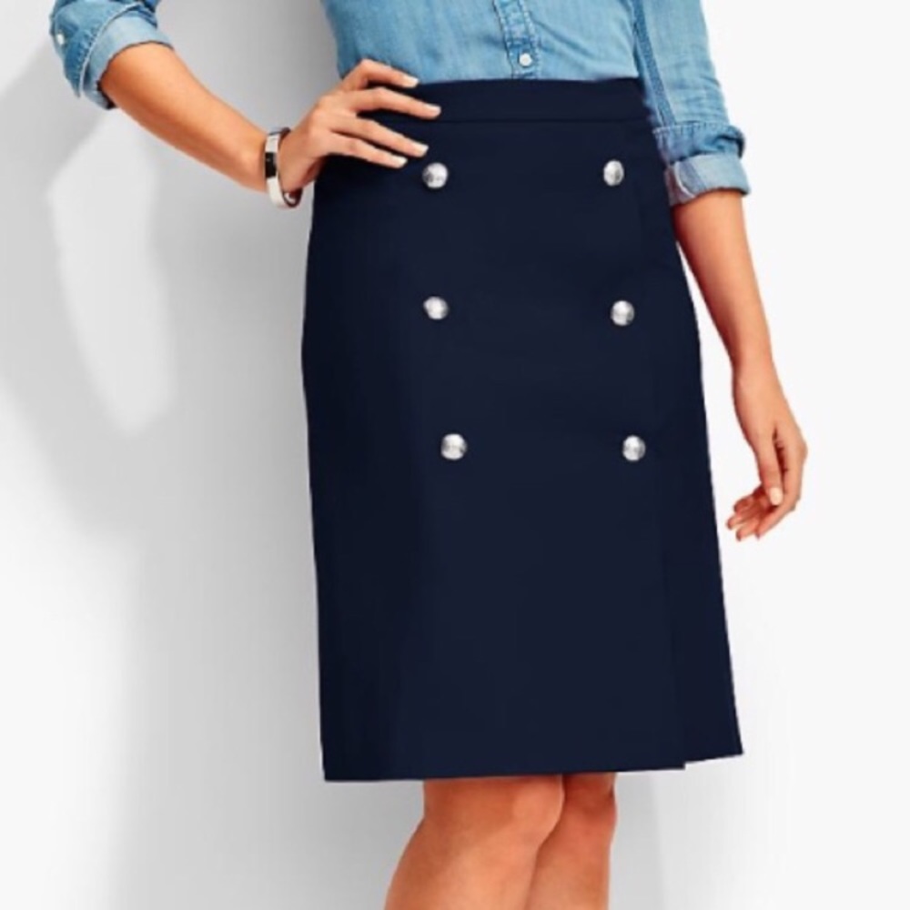 NWT Ann Taylor Loft grey a-line knee length skirt