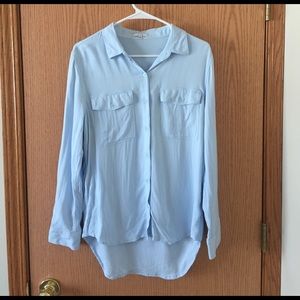 Aritzia light blue button up