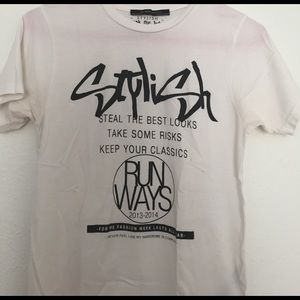 Zara t shirt white season 2013-2014