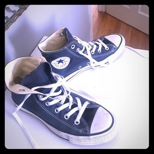 Navy converse sneakers