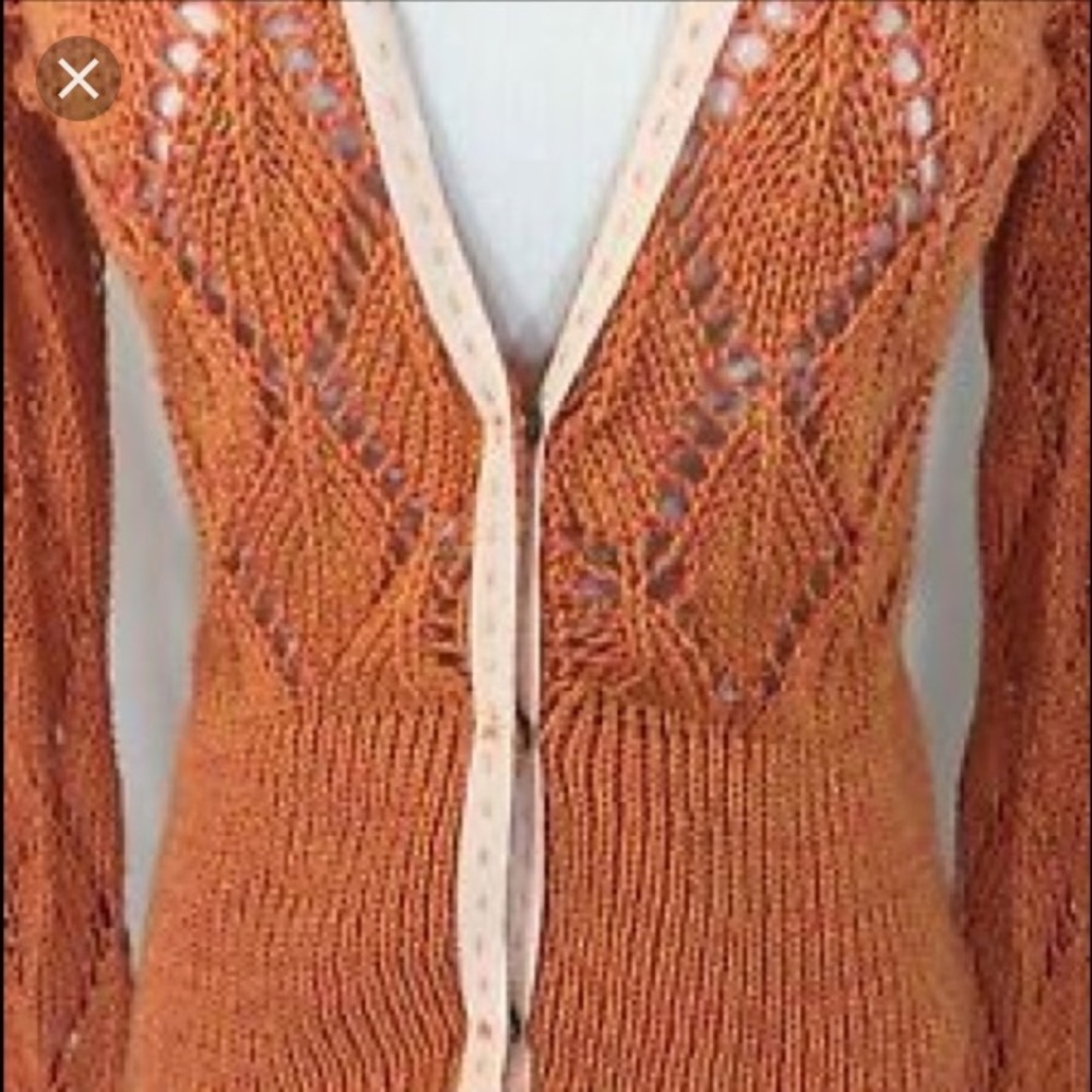 CAbi Orange sweater
