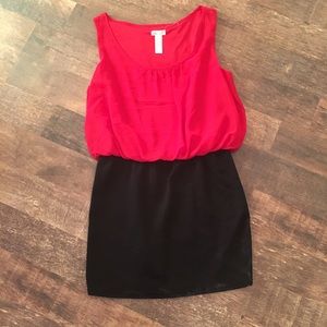 Red & Black Dress
