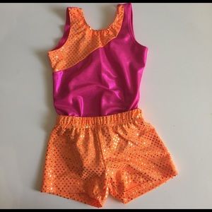 Sequenced gymnastics leotard