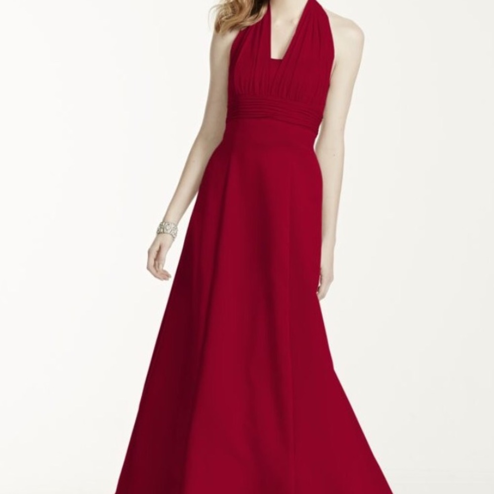 David's Bridal bridesmaid gown