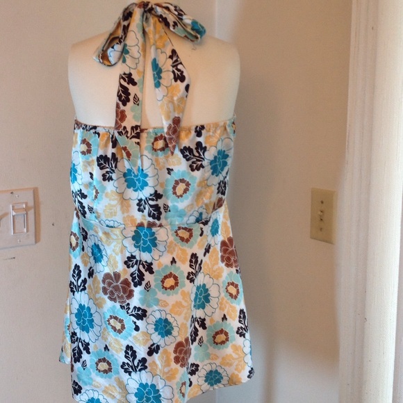 MUTITI-COLOR HALTER TOP - Picture 3 of 3