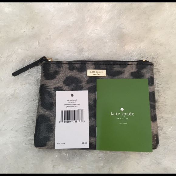 Brand new with tags Kate Spade leopard mini pouch - Picture 2 of 5