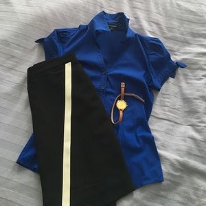 NWT Express Button Down Short Sleeve Top