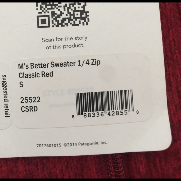 Men's red Patagonia quarter zip MAKE OFFERS! - Picture 2 of 3