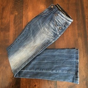 Express boot cut rerock jeans.