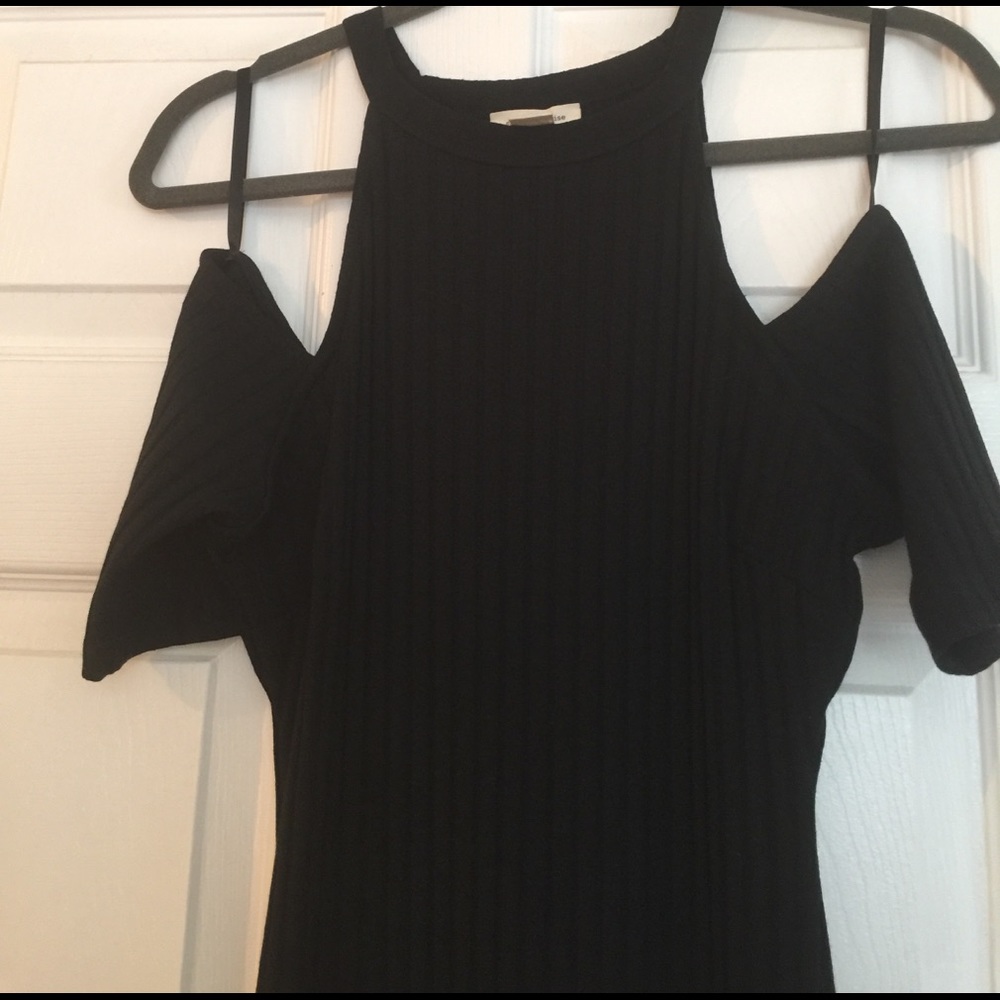 Urban outfitters Midi Black Cold Shoulder Dress - Picture 4 of 4