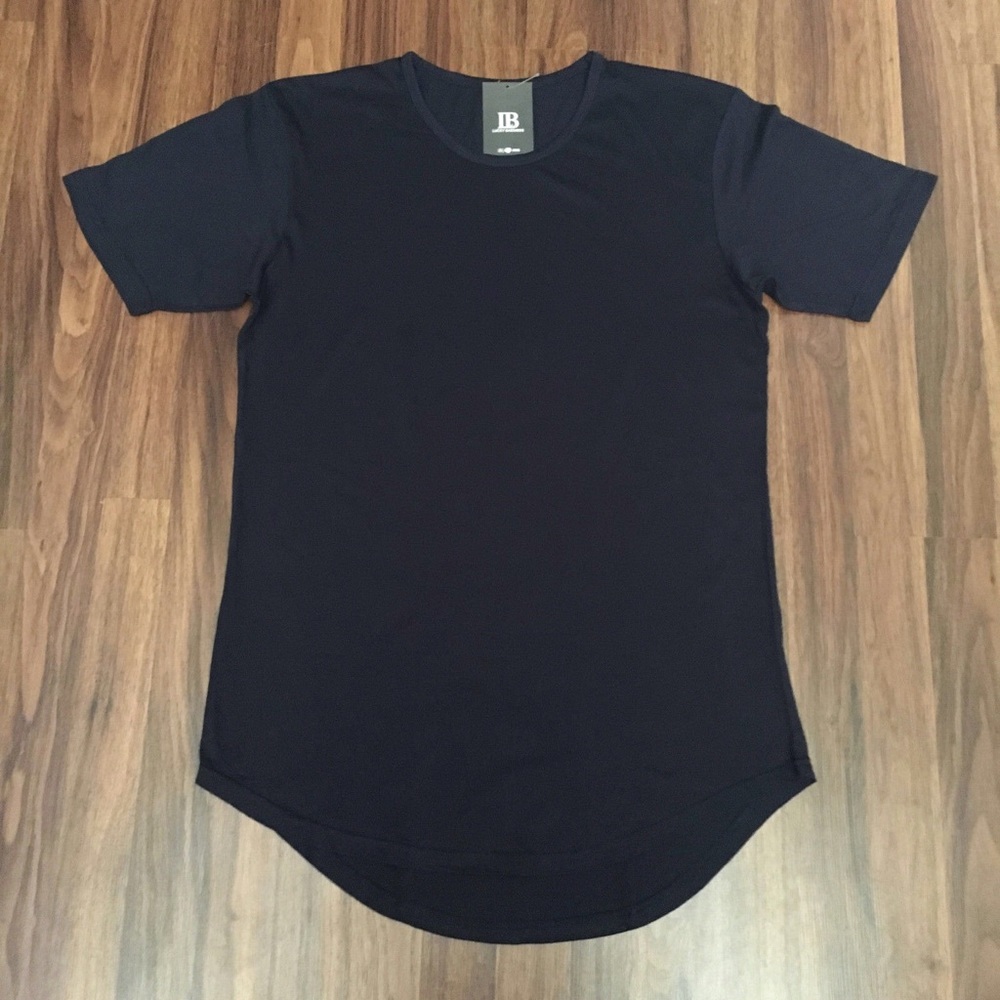 Navy Elongated SS Extended Tee Men's