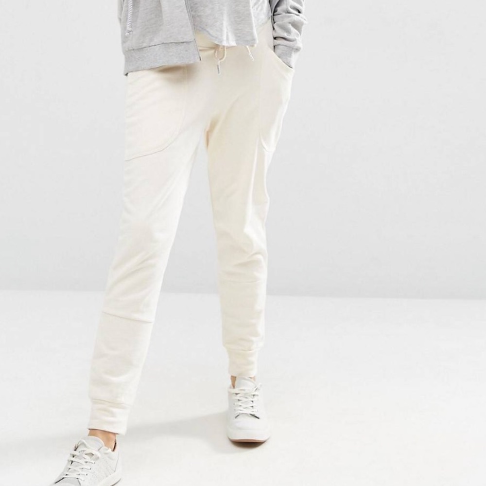 White maternity joggers only worn once