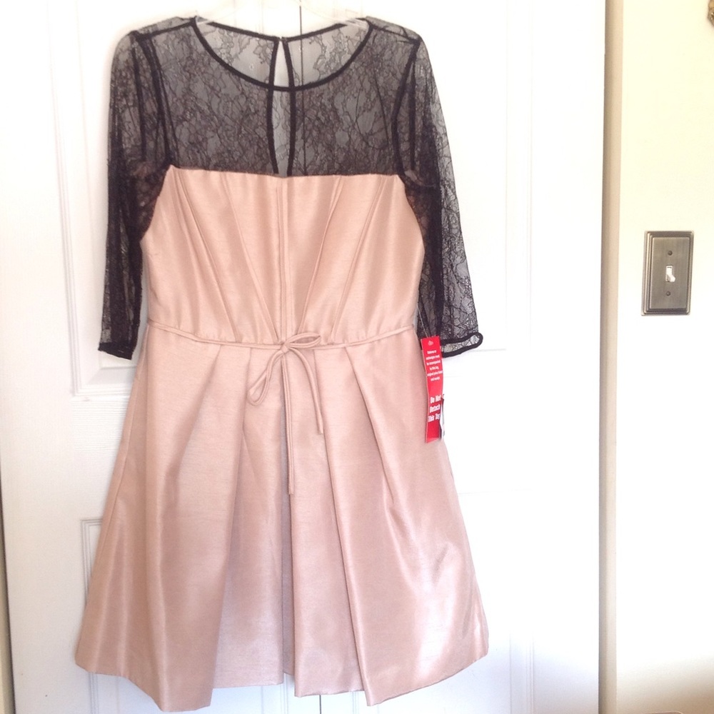 Taylor Pleated Mauve Color Dress