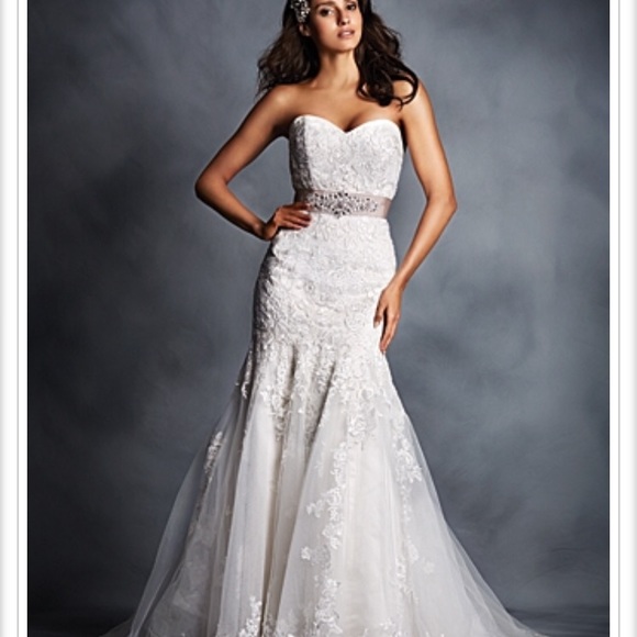 Alfred Angelo | Dresses | Crystal Beaded Sash Fit Flare  display picture 1