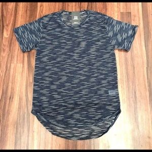 Blue Marble Elongated SS Extended Tee Men's