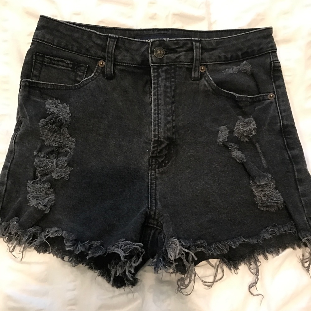 Just USA black denim shorts