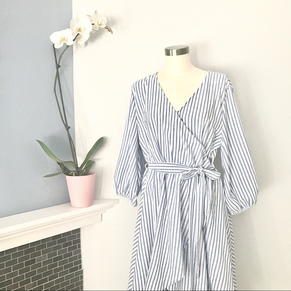 Dresses & Skirts - 🔺ONE LEFT🔺Plus Size Blue & White Hi-Low Dress