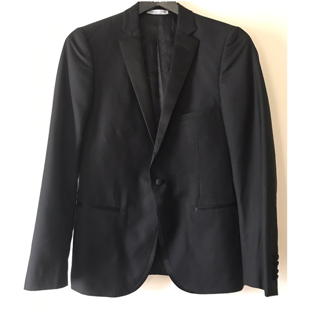 Paisley and Grey Men's Suit Jacket