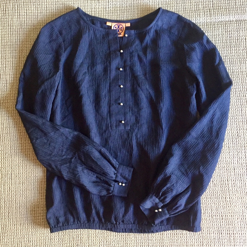 Tory Burch Navy Blouse
