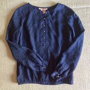 Tory Burch Navy Blouse