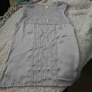 Women silver/sequins blouse